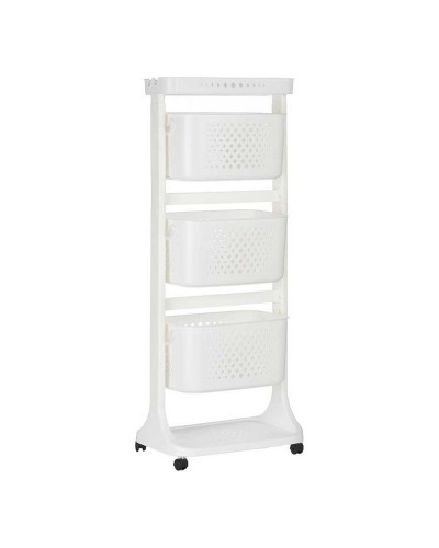 Groentetrolley Wit Polypropyleen (33 x 112 x 44 cm)