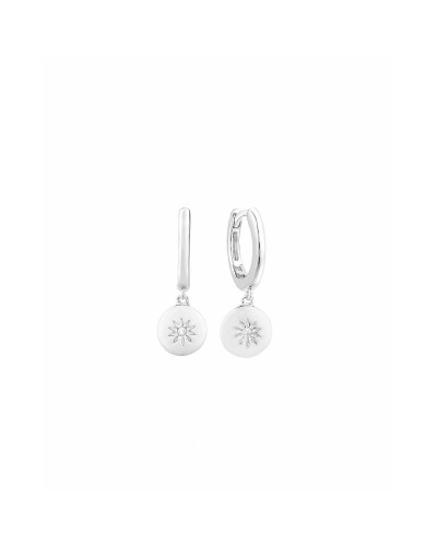 Secrecy Earrings 925 Sterling Silver Women - 2cm Pendants - Elegant and Luminous
