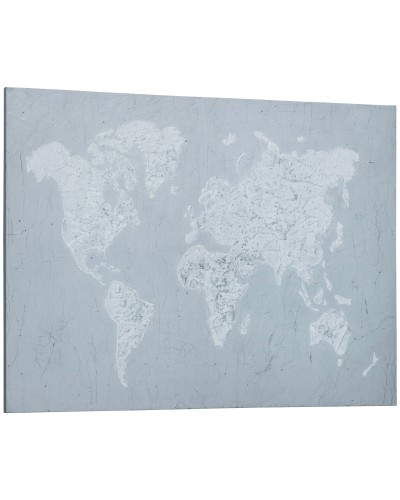 Stampa su Tela 120x90cm per Casa e Ufficio, Tela in Legno di Pino e Inchiostro in Resina Poliuretanica, Grigia e Bianca