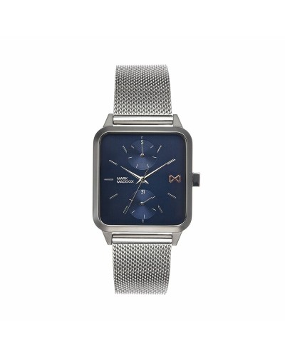 Mark Maddox Montre Homme HM7106-37 Bleu Argent | Design Élégant
