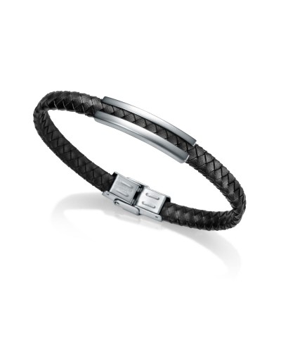 Viceroy Bracelet Homme Acier Inoxydable Noir Maille Milanaise - Élégant et Moderne
