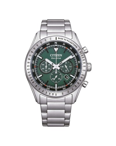 Citizen CA4600-89X Orologio Uomo Cronografo Verde Argentato
