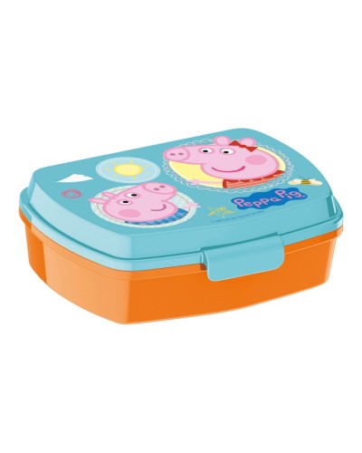 Contenitore Peppa Pig "Having Fun" per Sandwich, Rosa Chiaro (17 x 5,6 x 13,3 cm)