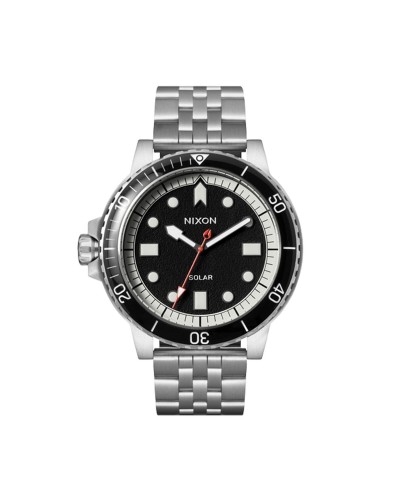 Nixon Time Teller Negro Plata - Reloj Hombre Acero Inoxidable
