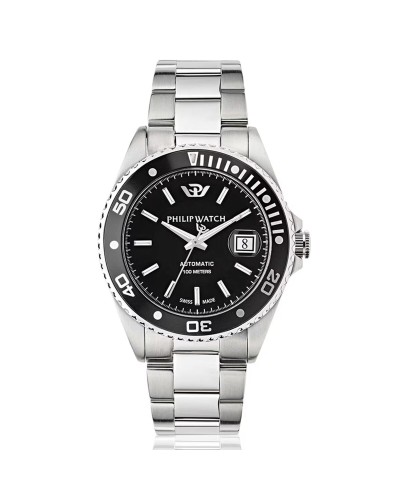 Philip Watch R8223597026 Reloj de Hombre Negro Plateado
