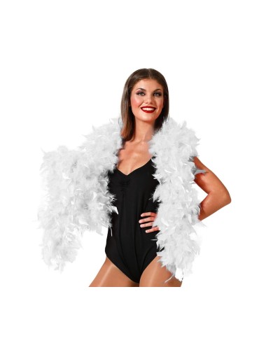 White Feather Boa - Soft and Glamorous for Parties & Performances
