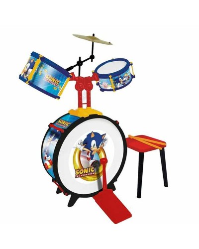 Batterie Musicale Jouet Sonic pour Enfants - Ensemble Complet
