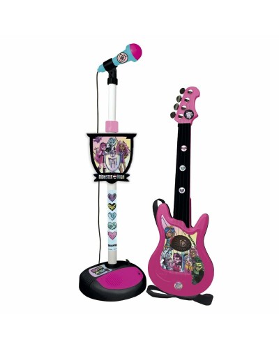 Monster High Gitarre für Kinder mit Karaoke Mikrofon - Spielzeug
