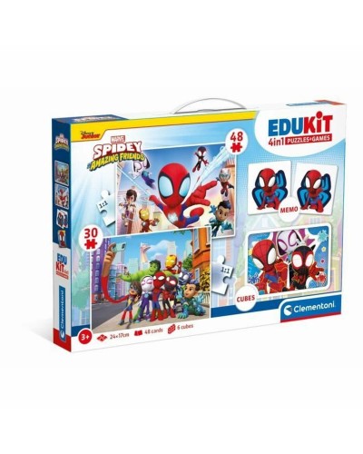 Opettavainen peli Clementoni Coffret Spidey 4 en 1 (FR)