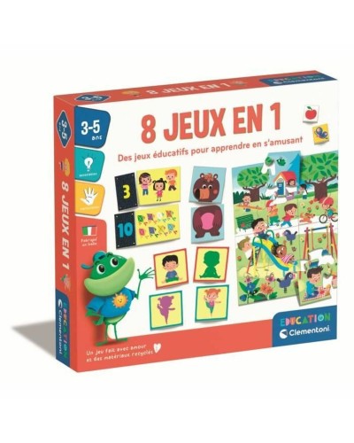 Clementoni 8 Jeux en 1 - Jeu Éducatif Multijeux Français
