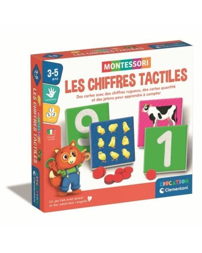 Clementoni Numeri Tattili Francese - Gioco Educativo Sensoriale per Bambini
