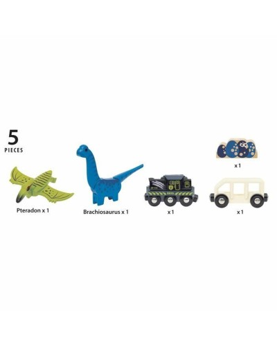 Brio Batteriebetriebener Dinosaurier Zug - Spielzeug Zug Set für Kinder
