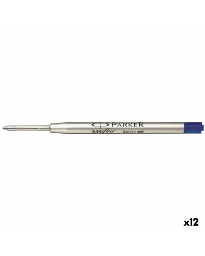 Parker Quink Flow: Tintenpatronen Füllfederhalter Blau - 12 Stück
