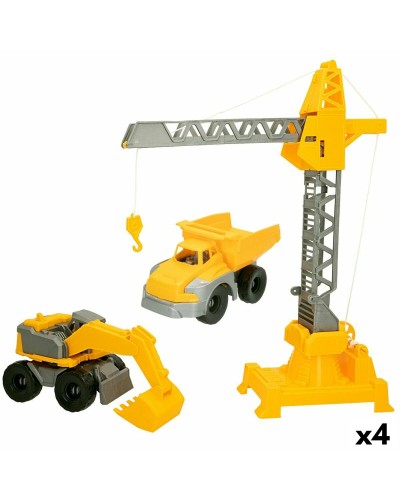 Colorbaby Véhicules Construction - Set 4 Camions de Chantier - 3 Pièces, 31x41cm - Jouet
