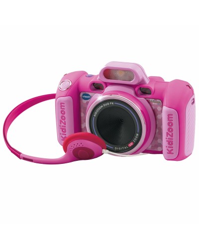 VTech Kidizoom Duo DX Rosa: Cámara de Fotos Juguete Niños + Selfie
