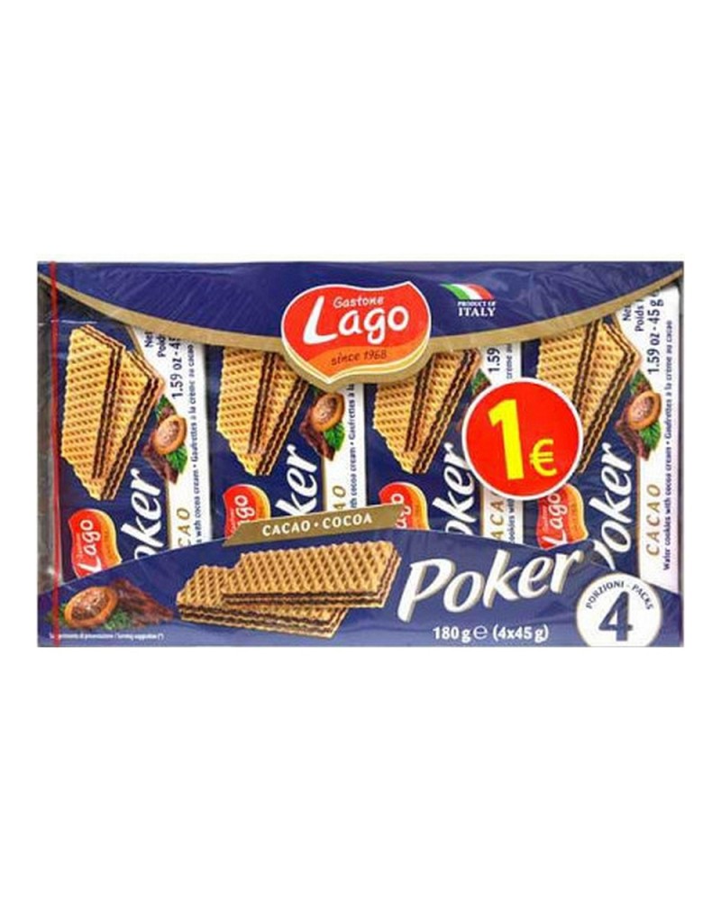 Chocolate Biscuits Lago Poker (4 x 45 g)