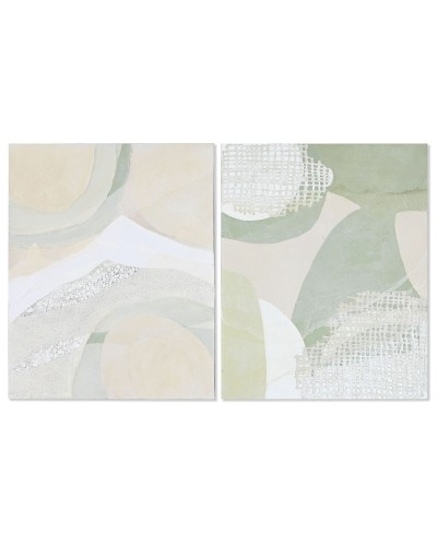 Quadro Astratto Moderno ESPRIT (80 x 3,8 x 100 cm) - Set di 2