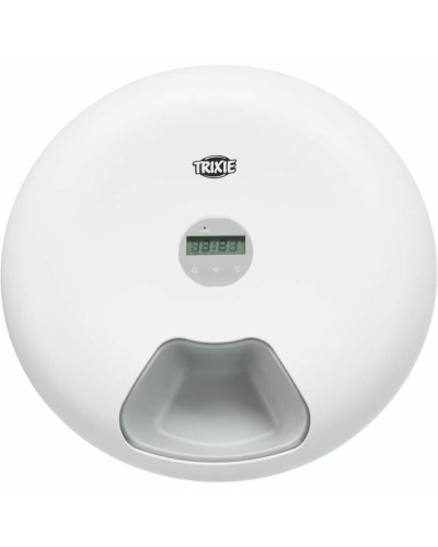 Distributeur automatique de nourriture Trixie, plastique blanc, distributeur d'aliments pour animaux
