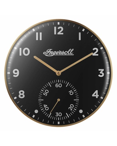 Seinäkello Ingersoll 1892 IC003GB Kullattu Musta