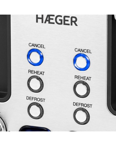 Haeger TO-17D.015A Tostadora 1750W - Potente y Rápida
