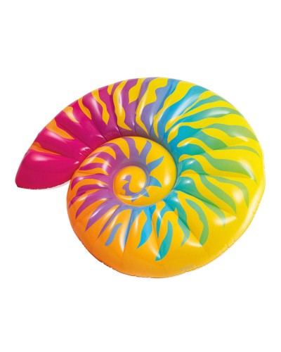 Intex Bunte aufblasbare Luftmatratze Caracol 157x127cm Pool Meer
