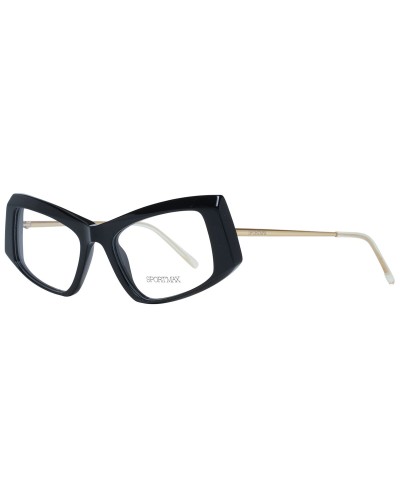 Sportmax SM5005 : Monture de Lunettes Femme Rectangulaire Noire (52mm)
