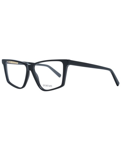 Sportmax SM5015 Montura de Gafas para Mujer - Negra, Talla 56 - Elegante & Moderna
