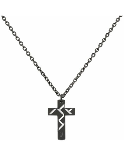 Police Pendentif Homme PJ26478PSU-02 Acier Noir - Style Urbain
