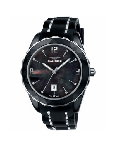 Sandoz Damenuhr 81270-95 Edelstahl Silber Ø43mm Elegant und Widerstandsfähig
