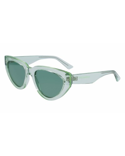 Karl Lagerfeld KL6100S-300 : Lunettes de Soleil Femme, Monture Verte, Ø 54mm

