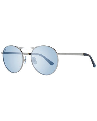 Web Eyewear WE0242 : Lunettes de soleil unisexe Argent/Bleu Verres 53mm - Protection UV
