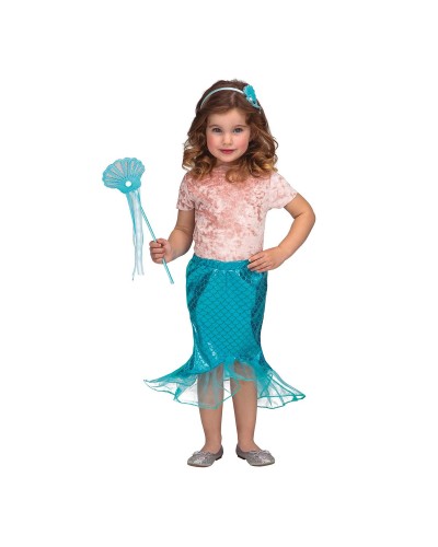 Maskeraddräkt för barn My Other Me Blå Sjöjungfru 3-6 år