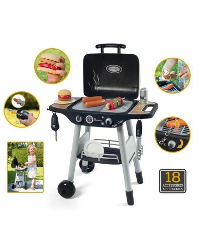 Smoby Barbecue Giocattolo per Bambini - Cucina all'Aperto, Accessori Inclusi
