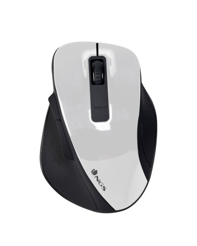NGS Souris Sans Fil Blanche - Ergonomique, Portable pour PC et Ordinateur Portable
