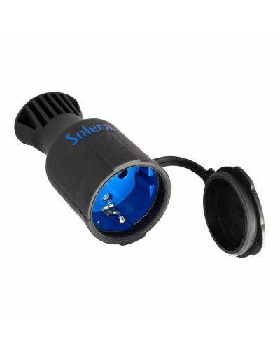 Prise de base Spina Solera 5707ck, 16A 250V, bipolaire, avec couvercle.
