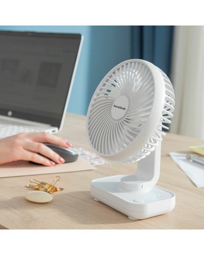 Laddningsbar Skrivbordsfläkt Fanrec InnovaGoods Ø5,4'' 3600 mAh / 13,3 W