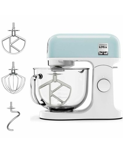 Kenwood Chefette Robot de Cuisine Bleu 1000W 5L - Pétrit, Monte, Mélange
