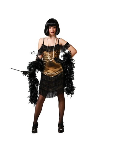 Disfraz de Showgirl Mujer Adulta - Lentejuelas, Flecos - Disfraces Fiesta
