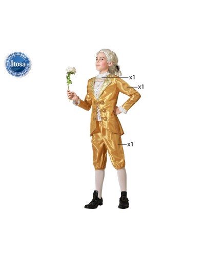 Golden Courtier Costume Child - Carnival Party Disguise (Size Choice)
