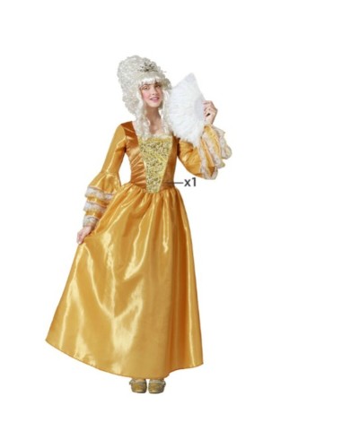 Women's Golden Courtesan Costume - Luxurious Adult Carnival Dress
