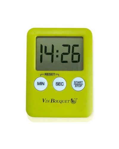 Vin Bouquet Digital Kitchen Timer, 24 Hours, Magnet and Hook
