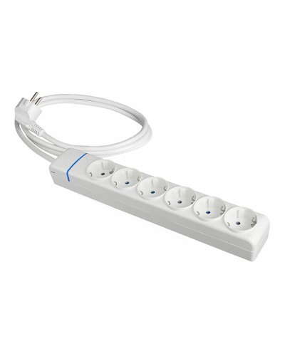 Ellist 6 Tomas-uttag utan brytare Solera 8016p 250 V 16 A (1,5 m)