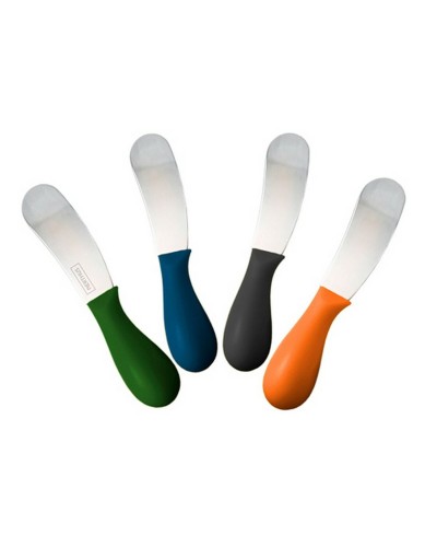 Cuchillo para Untar Vin Bouquet, Set de 4 - Acero Inoxidable - Ideal para Pan, Queso y Mantequilla
