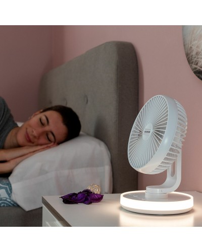 Ventilador de Escritorio Recargable FanLed InnovaGoods | 4000mAh | Ø6,6''
