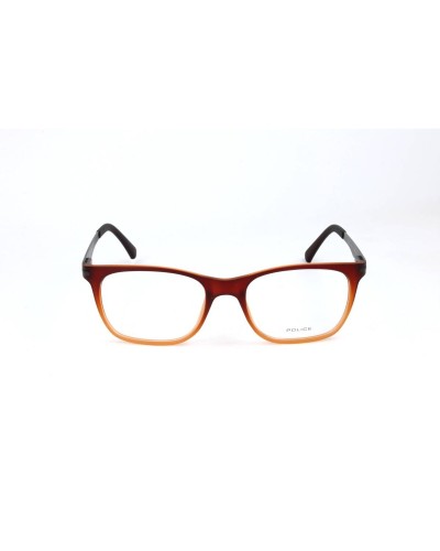 Police V1974: Occhiali Uomo Marroni, Montatura Ø 52 mm - Stile e Comfort
