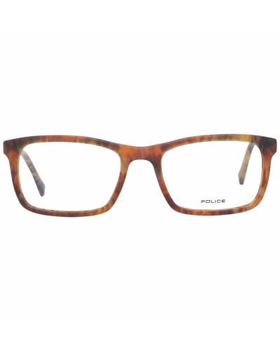 Police VPL262N: Herrenbrillenfassung Orange 52mm - Modernes Design
