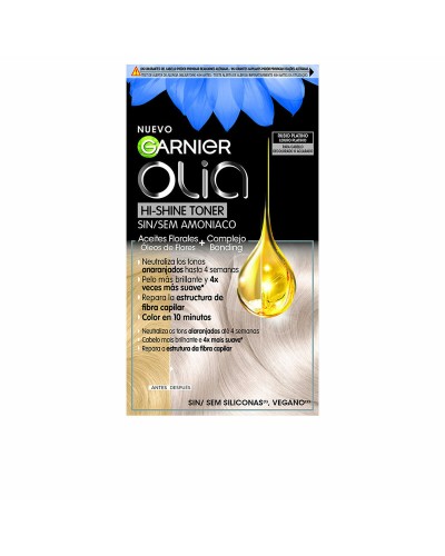 Semipermanent hårfärg Garnier Olia Hi-Shine Toner Nº 10.01 Platinablont Utan ammoniak 3 Delar