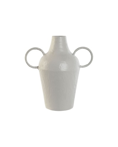 Jarrón Decorativo ESPRIT Blanco Metal 33,5x20x36 cm, Elegante Decoración para Casa u Oficina.

