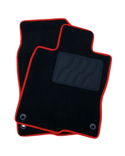 OCC Motorsport - Tapis de sol Auto Rouge/Noir - 5 Pièces - Universels - Antidérapants
