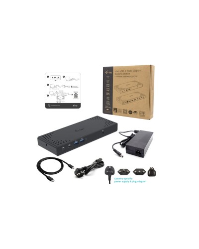 i-Tec Custodia Tastiera Tripla 4K Docking Station - Compatta e Protettiva
